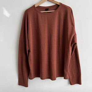 REI Cooperative XL T-Shirt Brown Long Sleeve